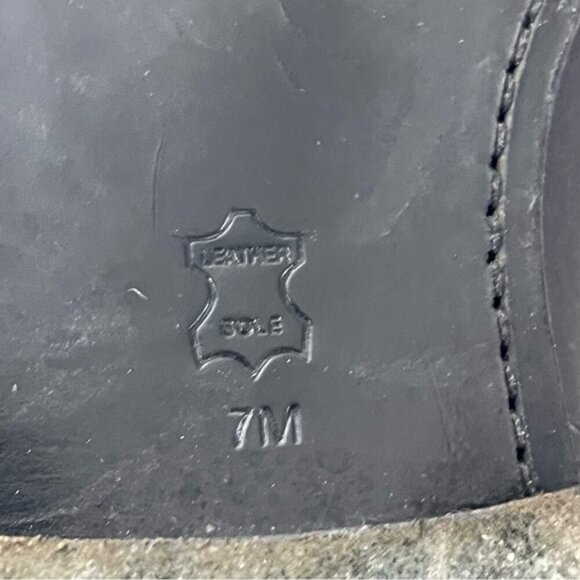 Tory Burch Black Leather Riding Boots Women's Size: 7M Gold hardware - Picture 13 of 14